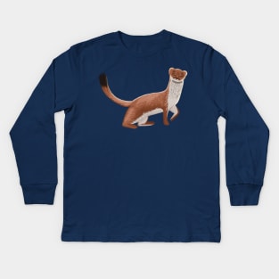 Stoat-ally awesome Kids Long Sleeve T-Shirt